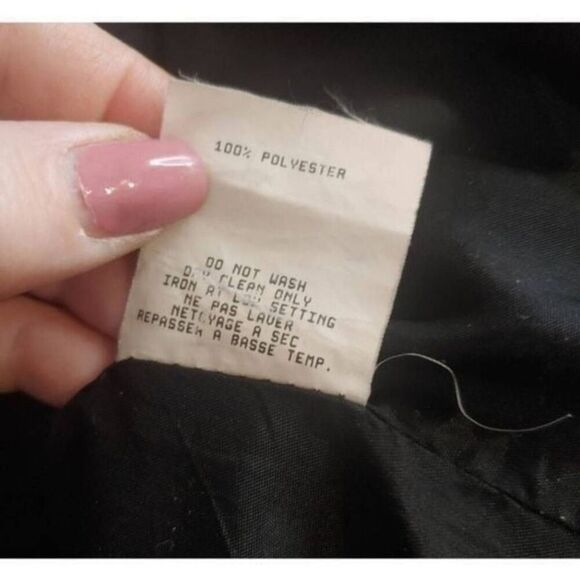Flair Sport VINTAGE Women's Size 14 Black 100% Polyester Blazer. - Picture 6 of 6